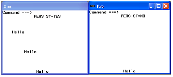 These two windows show the results of this DATA step after its third iteration