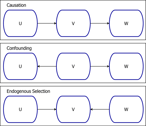 Three Fundamental Sources of Association